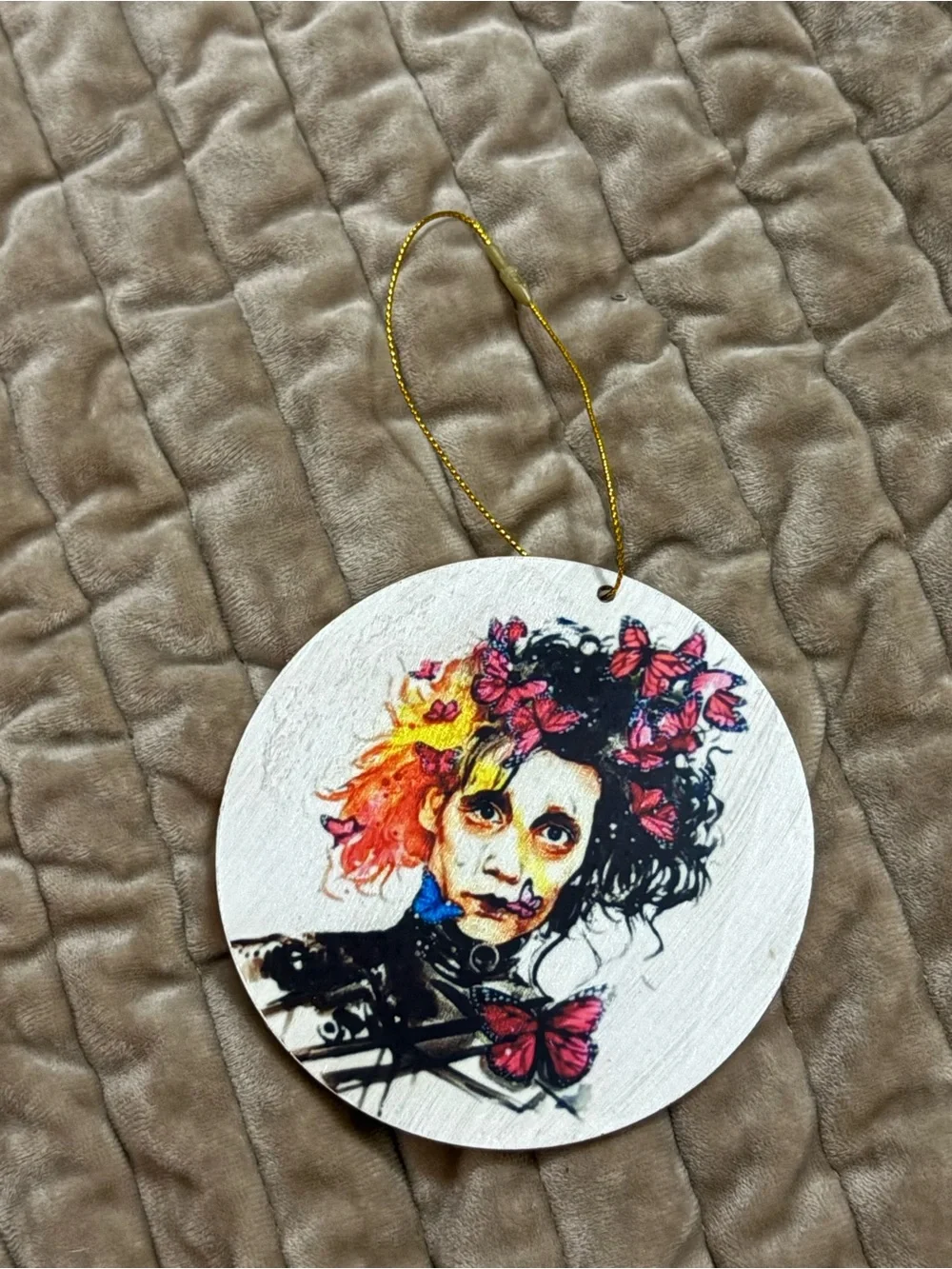 Edward sissorhands Halloween Tree Ornament - Tim Burton.
